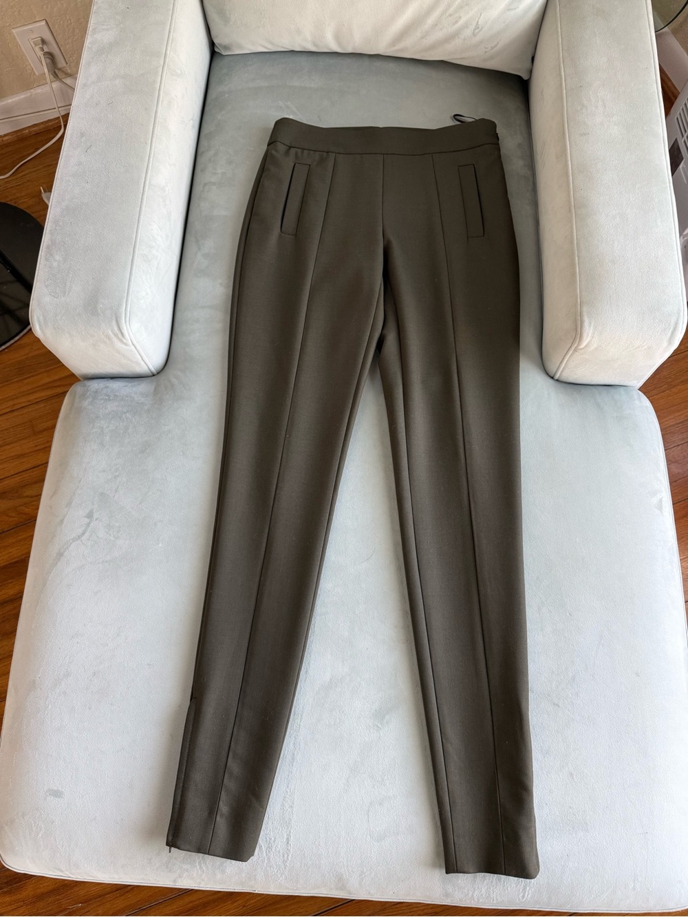 Tom Ford Olive Green Wool Skinny Fit Trousers, NWT